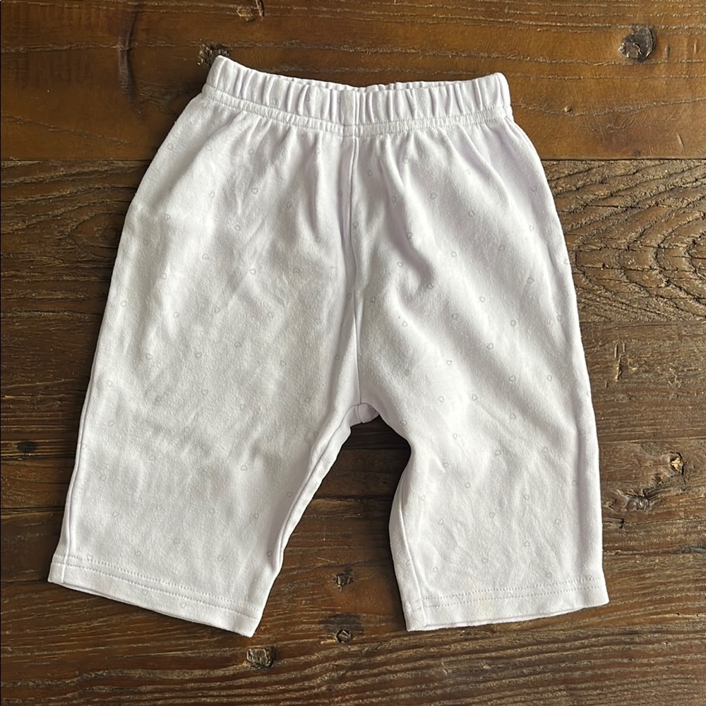 Light purple Kids Bottoms with small heart print